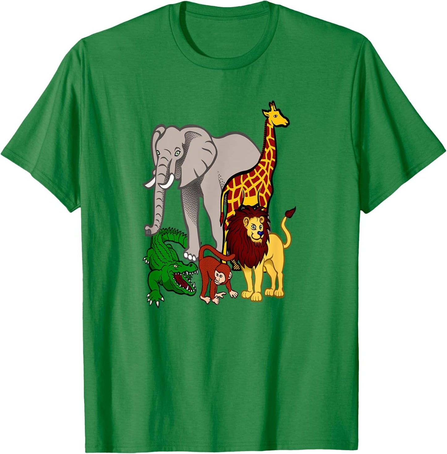 Zoo Animals Shirt Wildlife Birthday Party A Day At The Zoo T-Shirt - T-Shirt | Irish Green