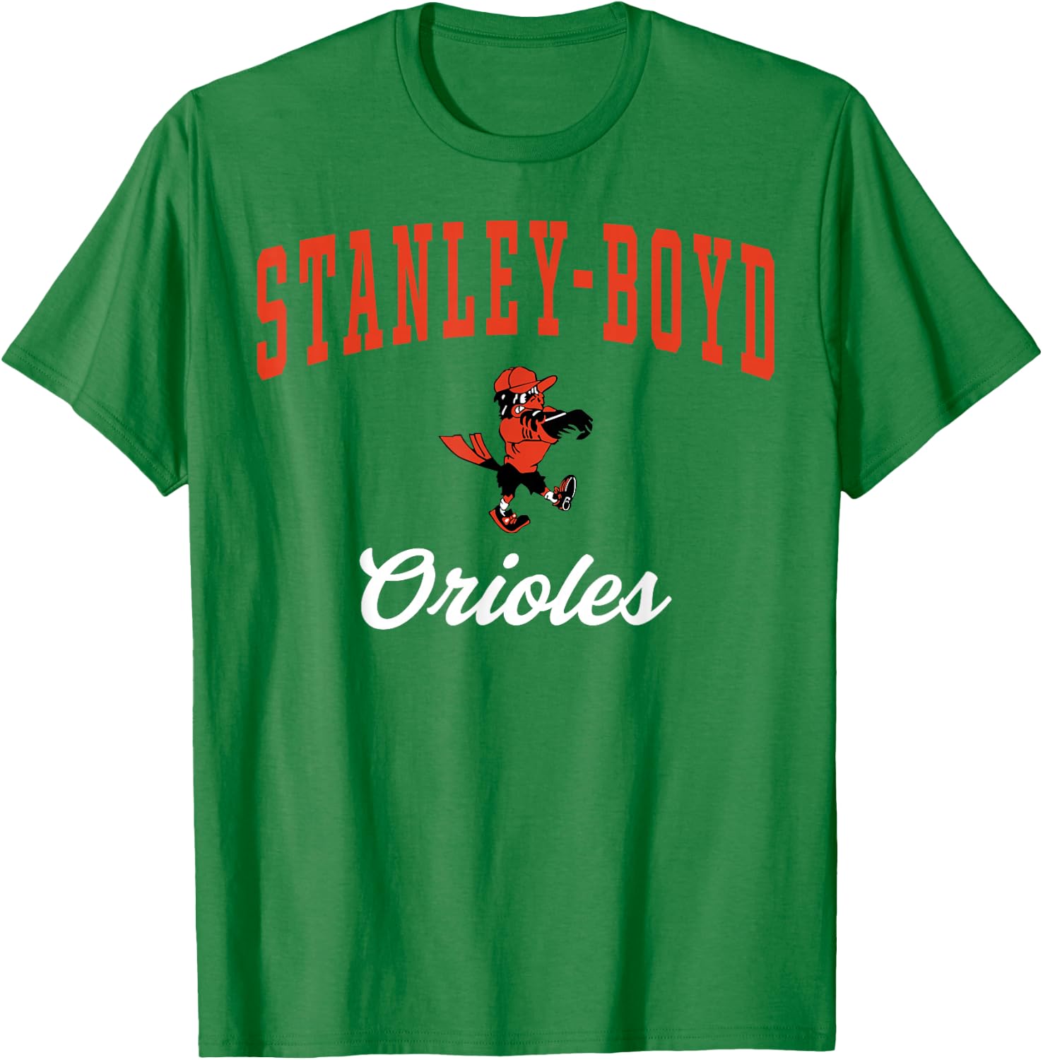 Stanley-Boyd High School Orioles C3 T-Shirt - T-Shirt | Irish Green