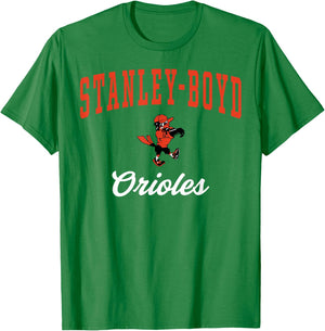 Stanley-Boyd High School Orioles C3 T-Shirt - T-Shirt | Irish Green