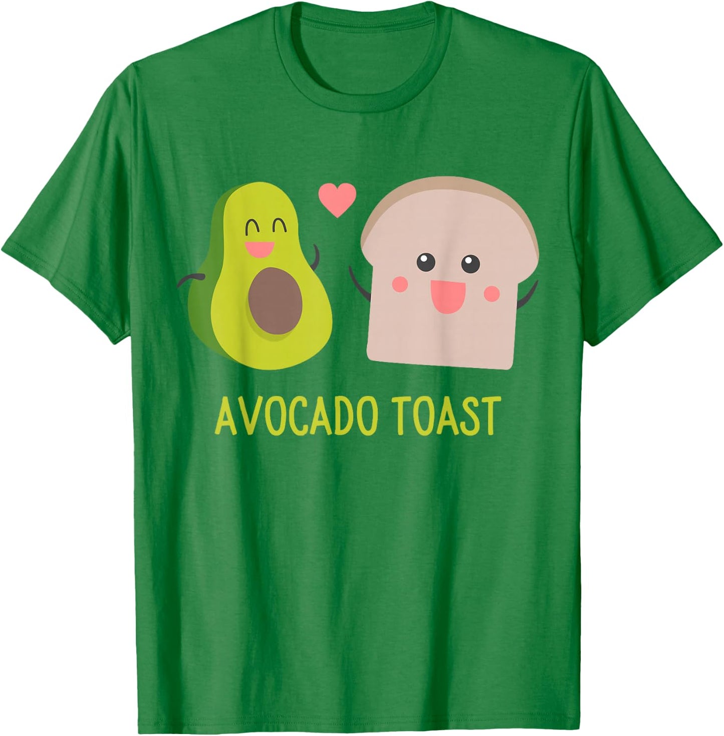 Avocado Toast Funny Cute Cartoon Gift T-Shirt - T-Shirt | Irish Green