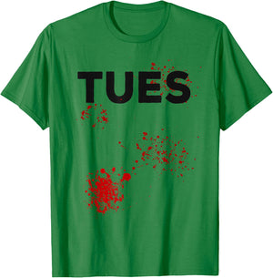 Tuesday Shark Costume for Group Halloween Costumes T-Shirt - T-Shirt | Irish Green