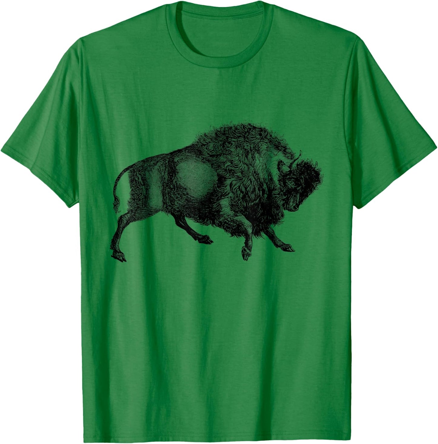 Buffalo T Shirt American Bison Classic Vintage T-Shirt - T-Shirt | Irish Green
