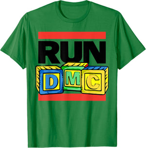 Official Run DMC Toy Blocks Yellow T-Shirt - T-Shirt | Irish Green