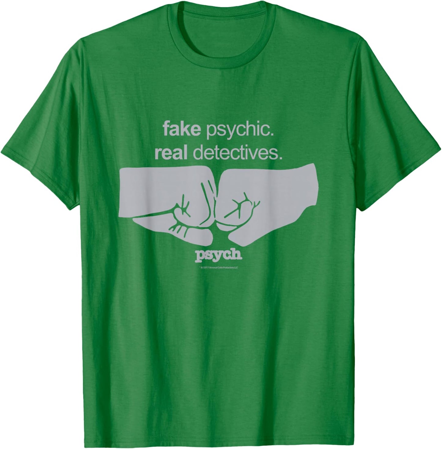 Psych Fist Bump Comfortable - Official T-Shirt - T-Shirt | Irish Green