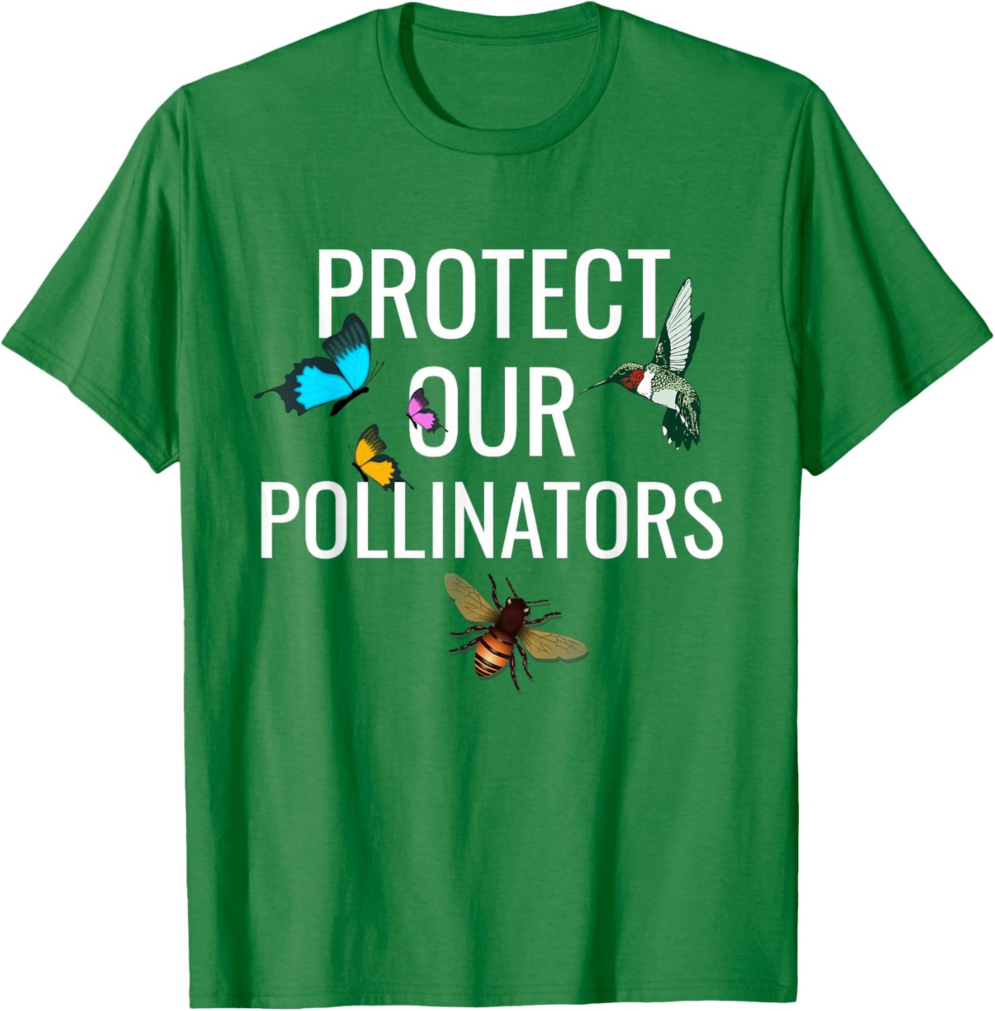Protect our Pollinators Honeybee Lovers Beekeepers Gift T-Shirt - T-Shirt | Irish Green