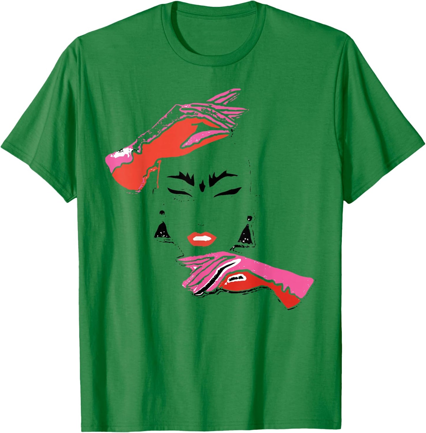Haus of Velour Drag Queen Race Abstract Distressed T-Shirt - T-Shirt | Irish Green