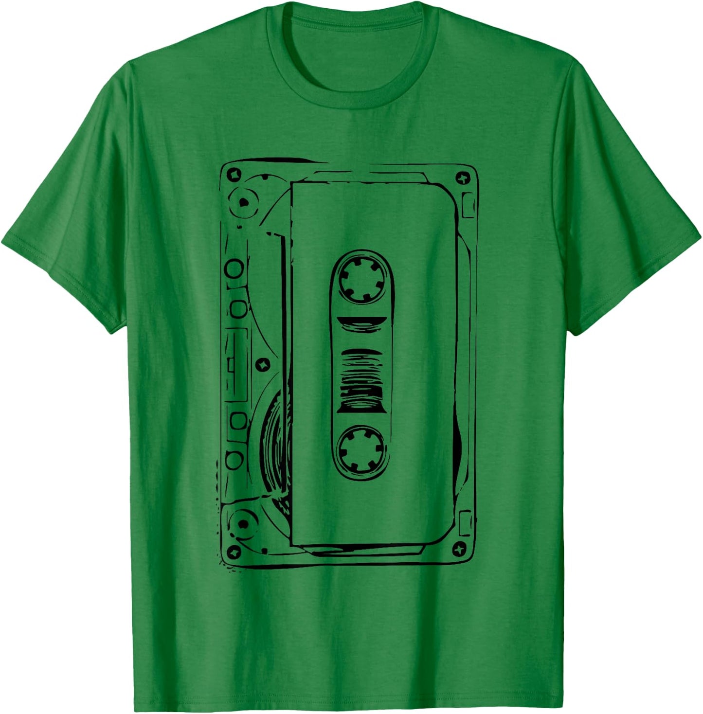 Love Retro Mixtape 80's Blank Cassette Tape Shirt Gift T-Shirt - T-Shirt | Irish Green