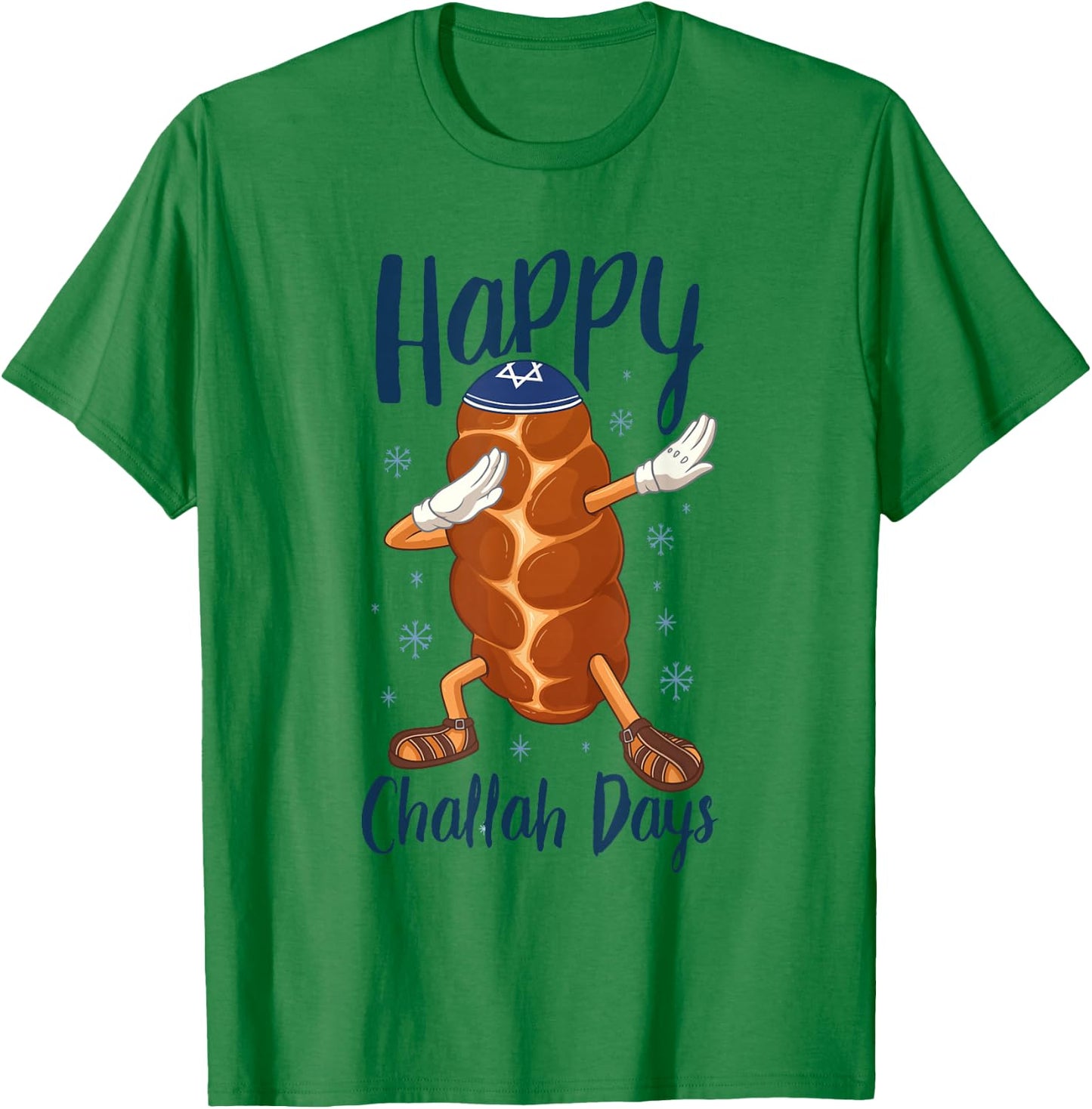 Hanukkah Dabbing Challah Bread Funny Happy Challah Days T-Shirt - T-Shirt | Irish Green