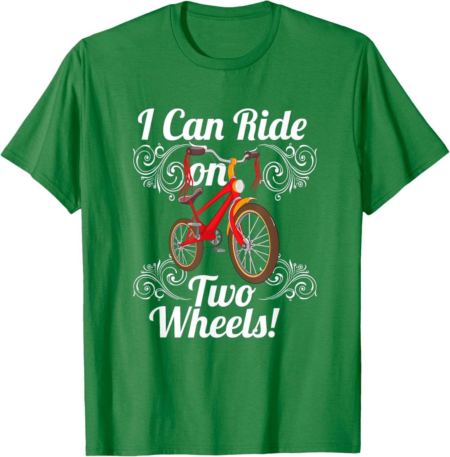 Kids Bike I Can Ride On Two Wheels Learning Reward T Shirts T-Shirt - T-Shirt | Irish Green