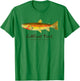 Retro Cutthroat Trout Vintage Fly Fishing T-Shirt - T-Shirt | Irish Green