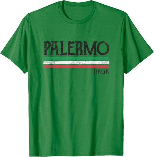 Vintage Palermo Sicilia Sicily Italy Italia Italian Souvenir T-Shirt - T-Shirt | Irish Green
