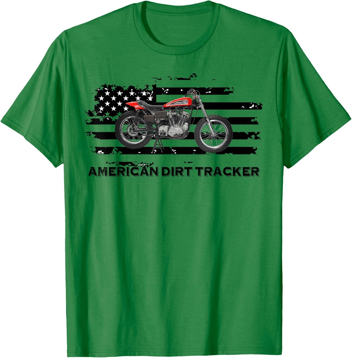 American Dirt Tracker Flat Track Racer Dirt Track Men Boys T-Shirt - T-Shirt | Irish Green