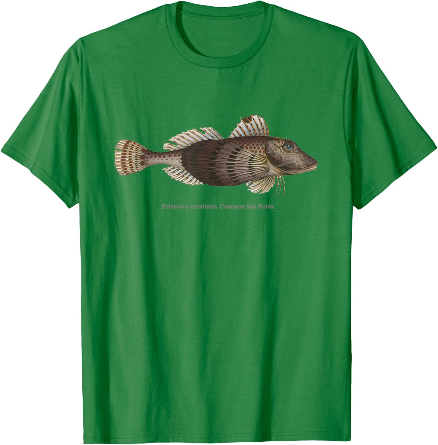 Common Sea Robin - Fish with fins like wings of a bird T-Shirt - T-Shirt | Irish Green