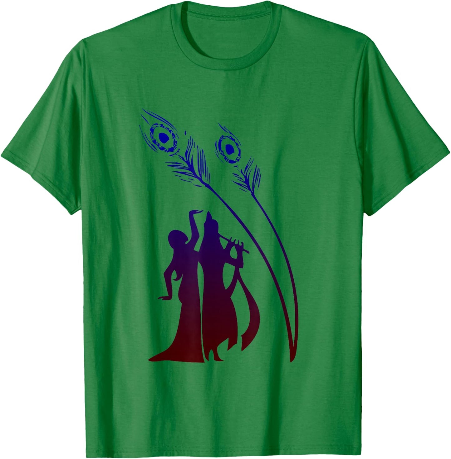 Divine Raas Leela With Radha And Krishna Shirt T-Shirt - T-Shirt | Irish Green