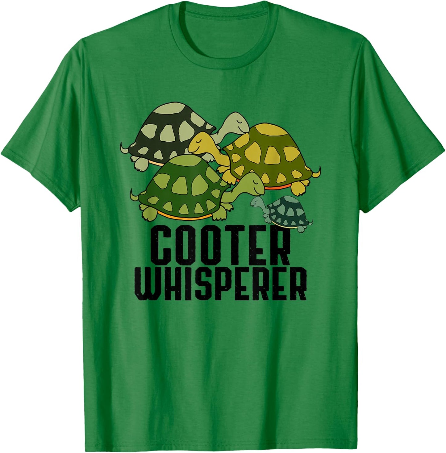 Cooter Whisperer Funny Turtle Lover Reptile Cartoon Sayings T-Shirt - T-Shirt | Irish Green