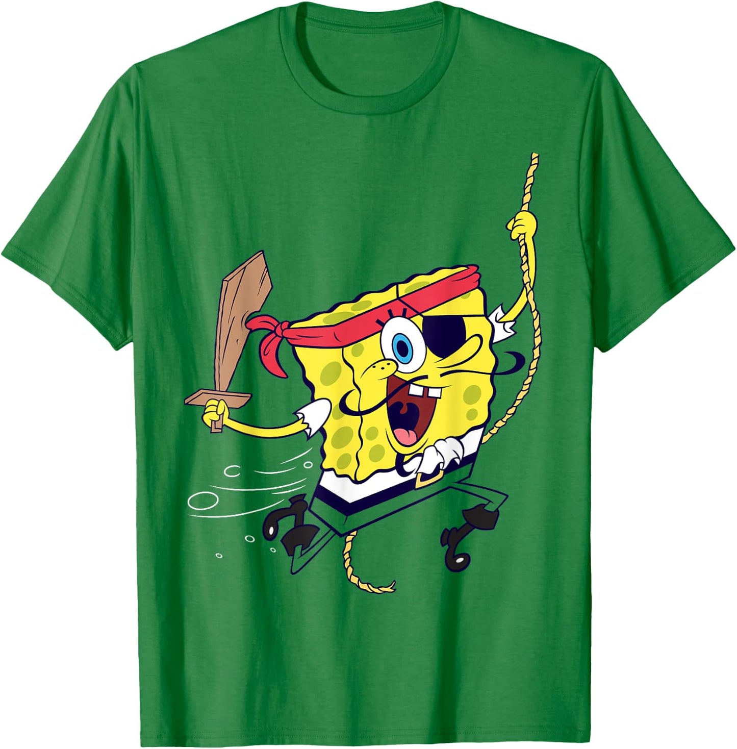 Spongebob SquarePants Pirate T-Shirt - T-Shirt | Irish Green