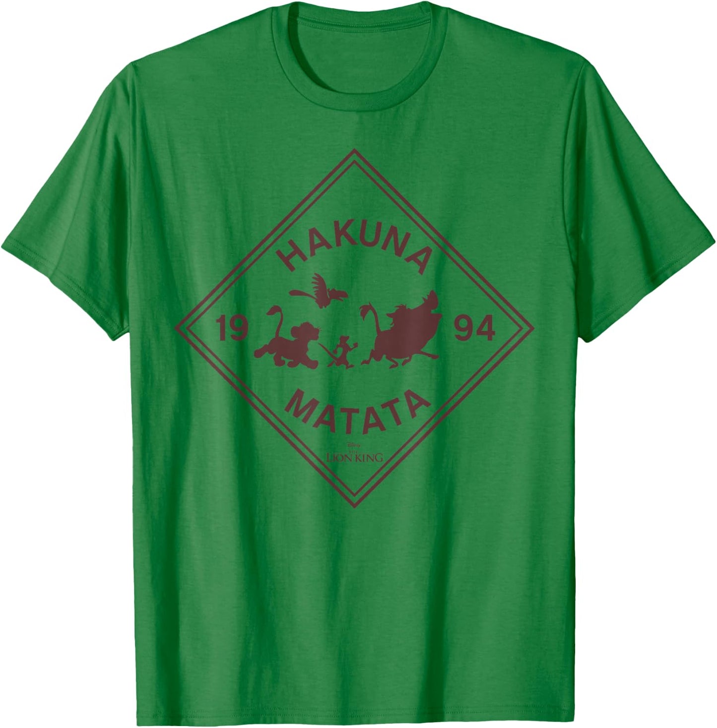 Disney The Lion King Hakuna Matata Diamond Group Logo T-Shirt - T-Shirt | Irish Green