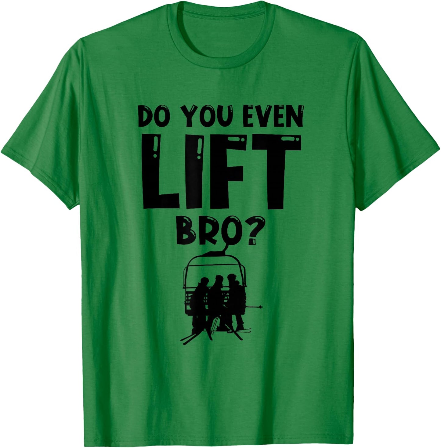 Skier Heartbeat Ski T-Shirt - T-Shirt | Irish Green
