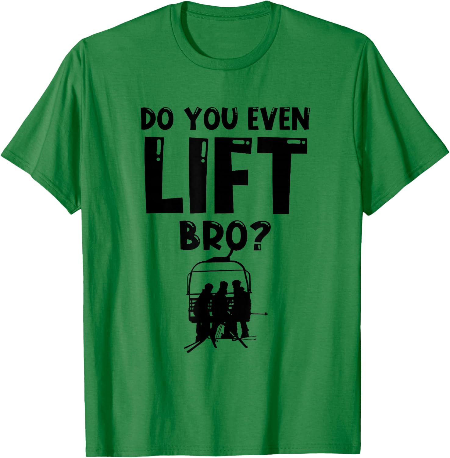 Skier Heartbeat Ski T-Shirt - T-Shirt | Irish Green