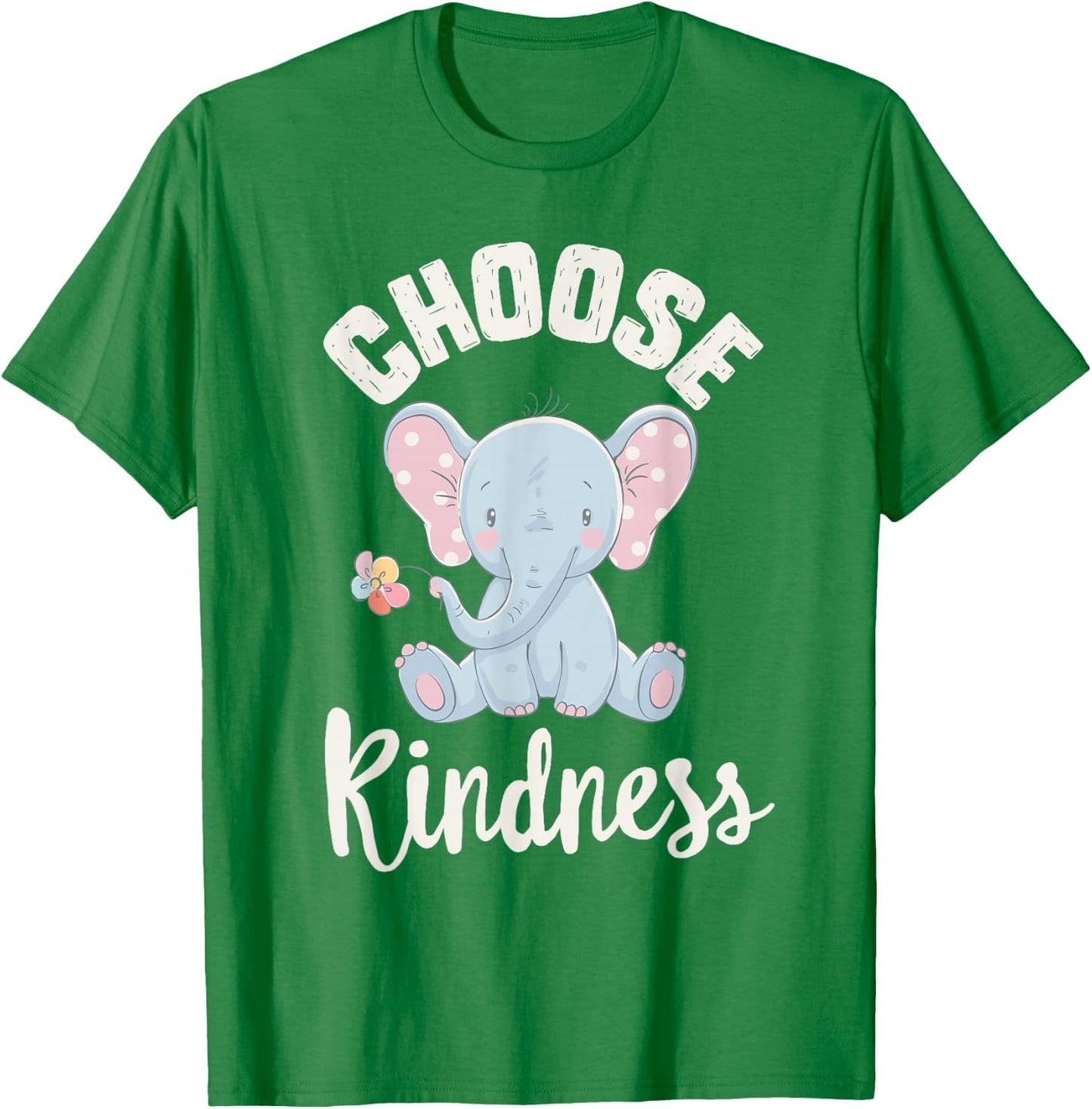 Orange Unity day , Anti Bullying Elephant Choose Kindness T-Shirt - T-Shirt | Irish Green