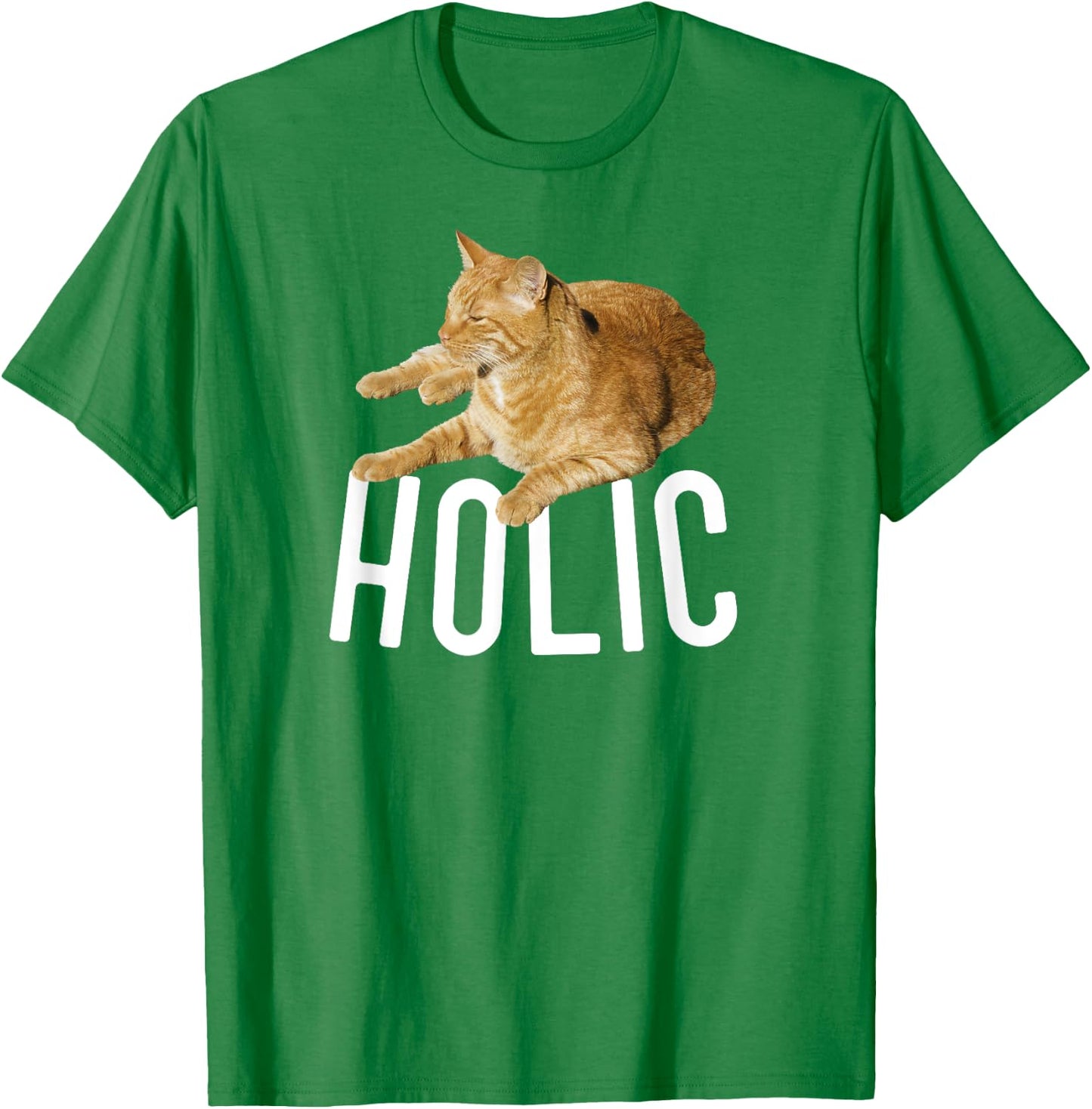 CATholic Tabby Orange Cat Lover Men Women Kids T-Shirt - T-Shirt | Irish Green
