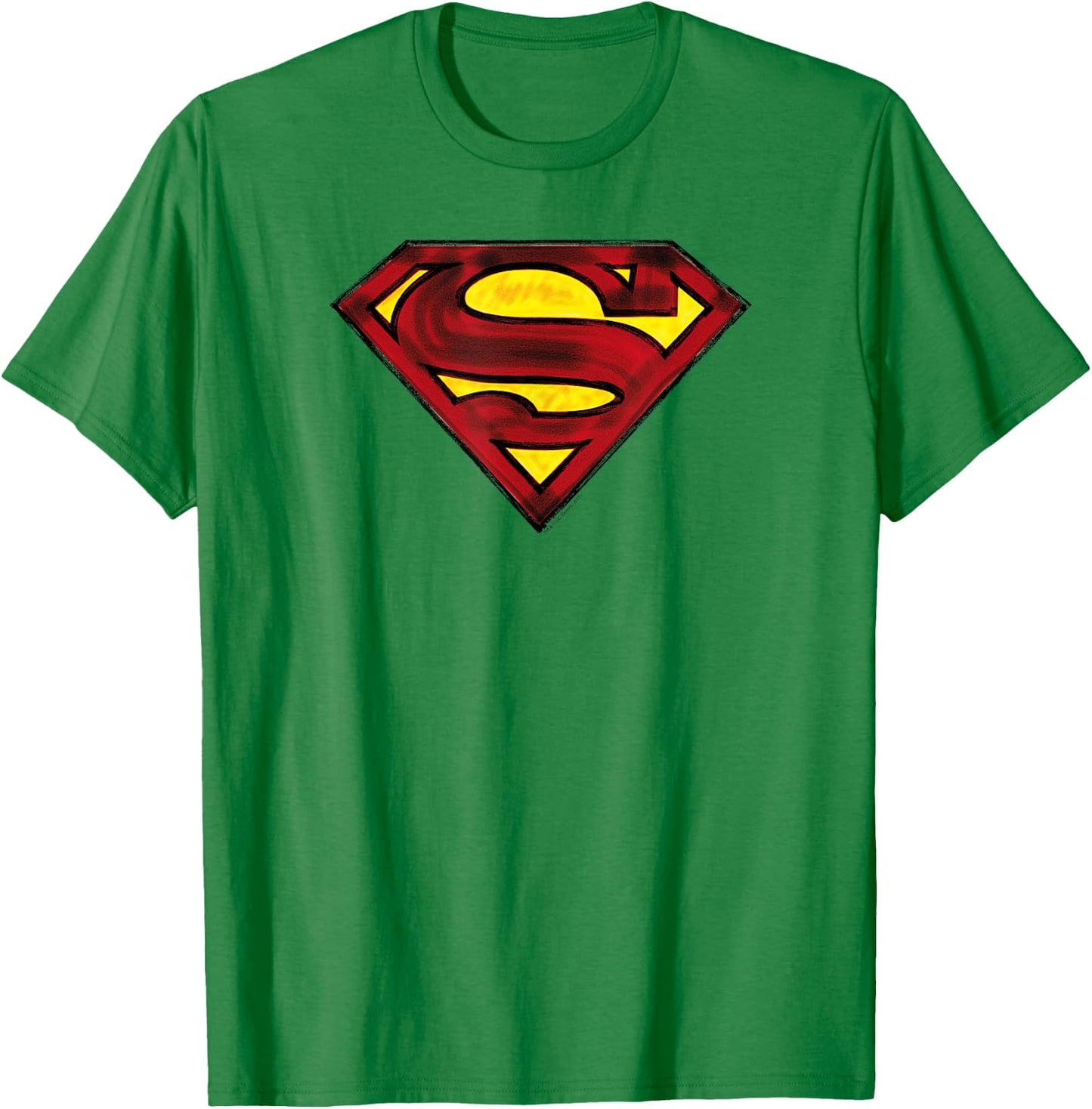 Superman Charcoal Shield T Shirt T-Shirt - T-Shirt | Irish Green
