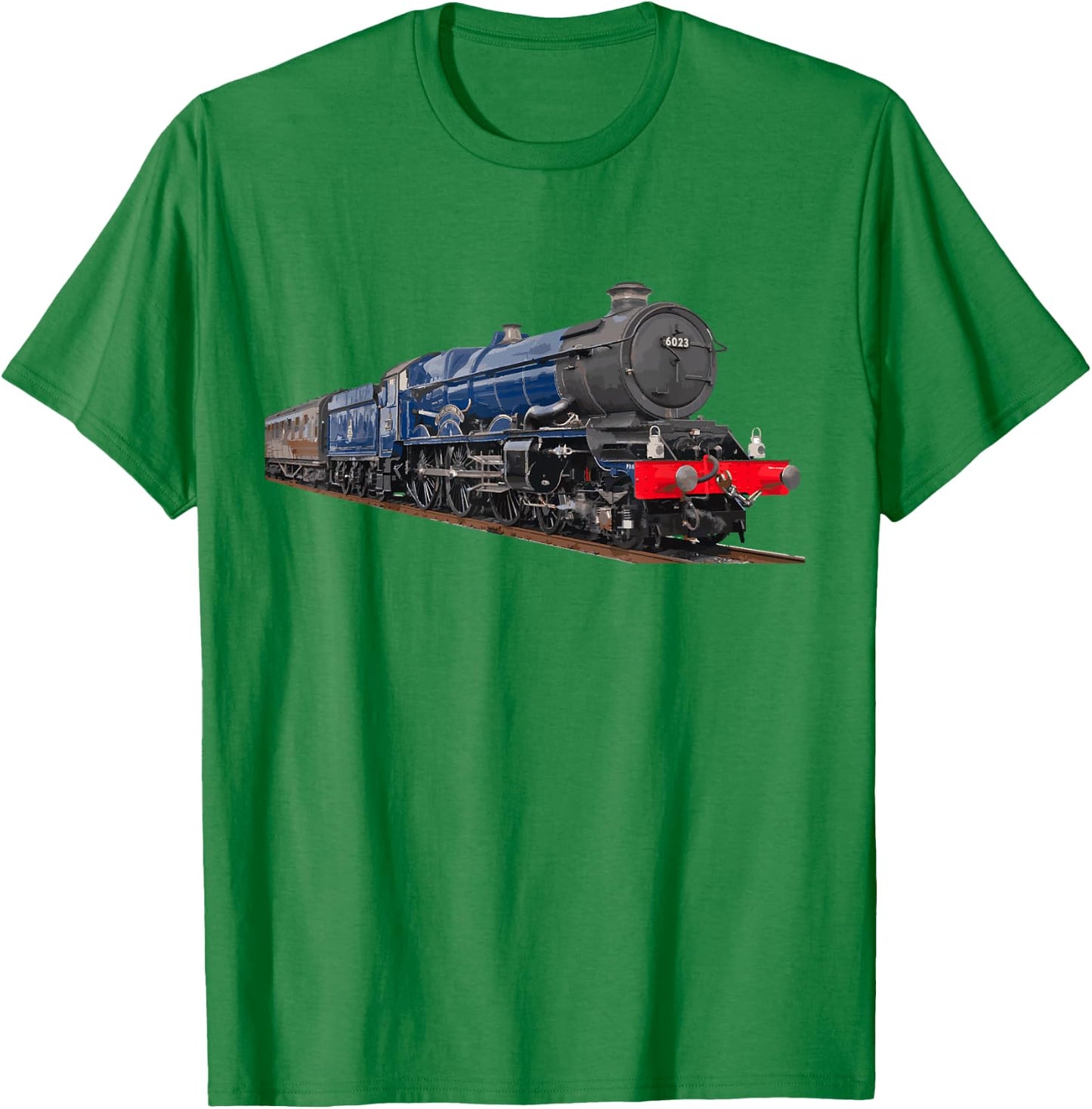 Train King Edward II Locomotive Engine T-Shirt - T-Shirt | Irish Green