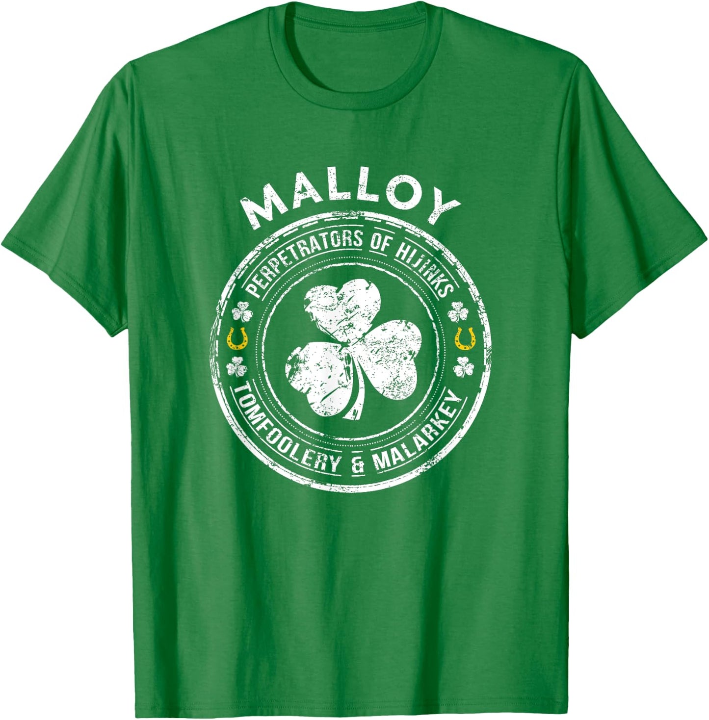 Malloy Irish Family Name T-Shirt - T-Shirt | Irish Green