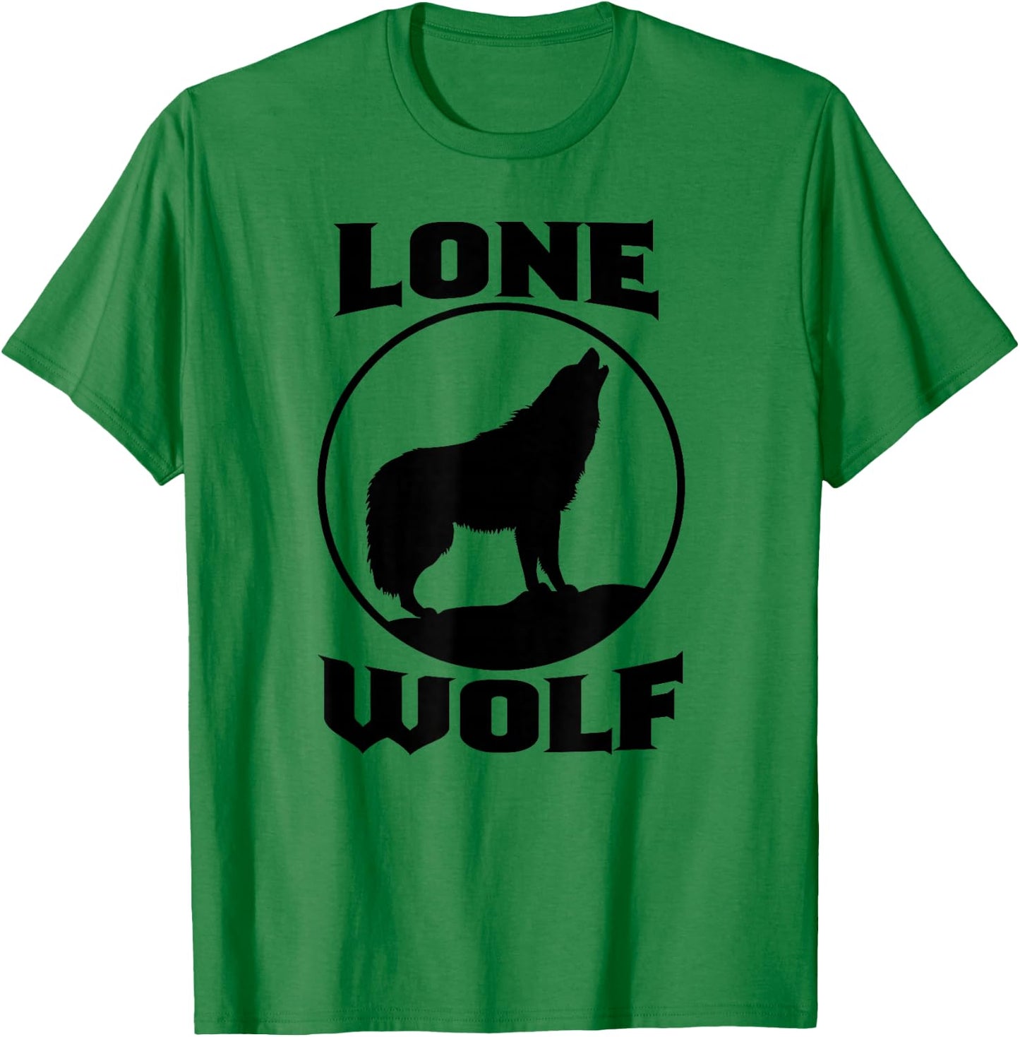 Howling Lone Wolf on Moon Nature Wildlife new T-Shirt - T-Shirt | Irish Green