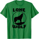 Howling Lone Wolf on Moon Nature Wildlife new T-Shirt - T-Shirt | Irish Green