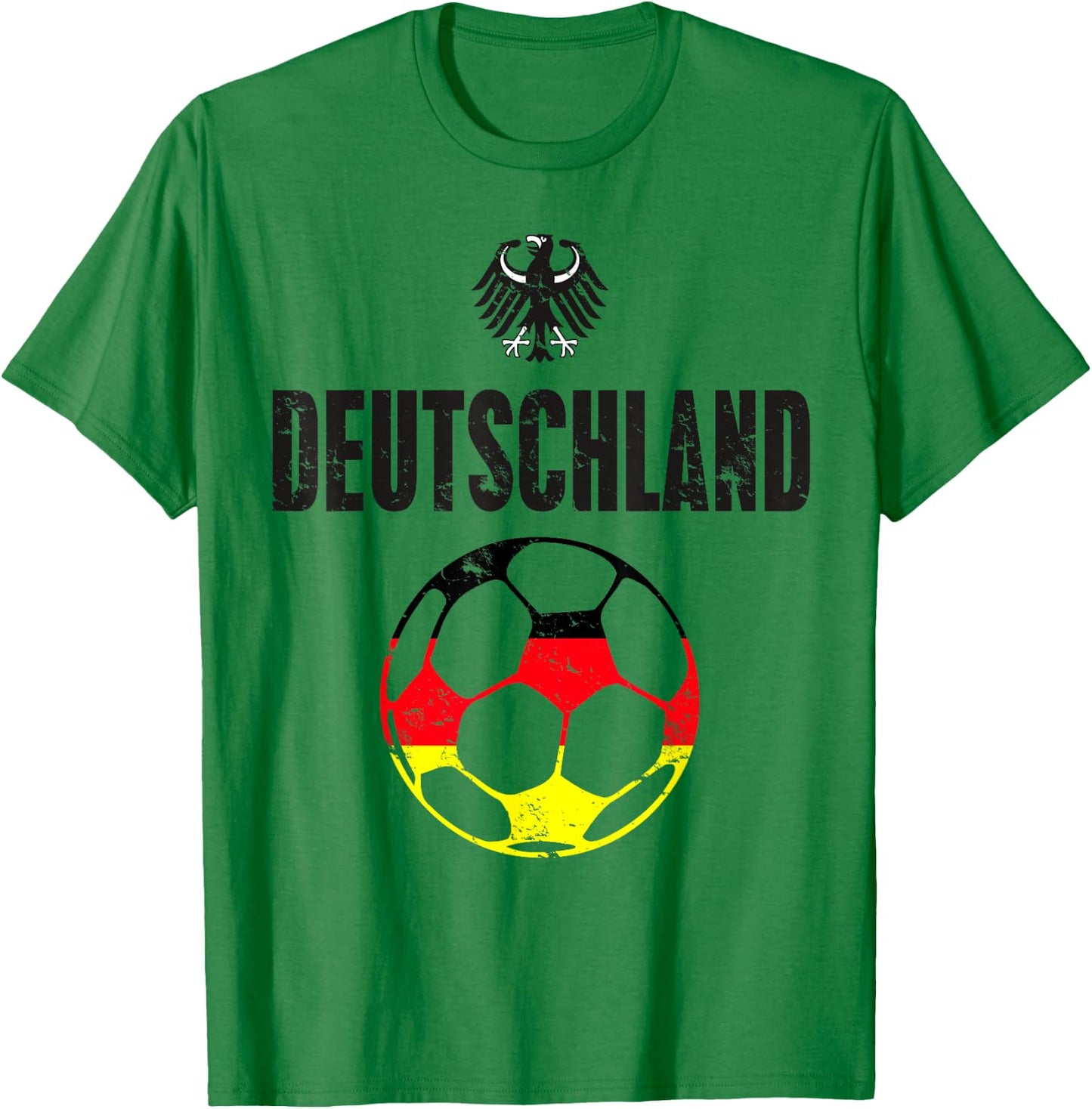 Germany Deutschland Football Soccer Flag German T-Shirt - T-Shirt | Irish Green