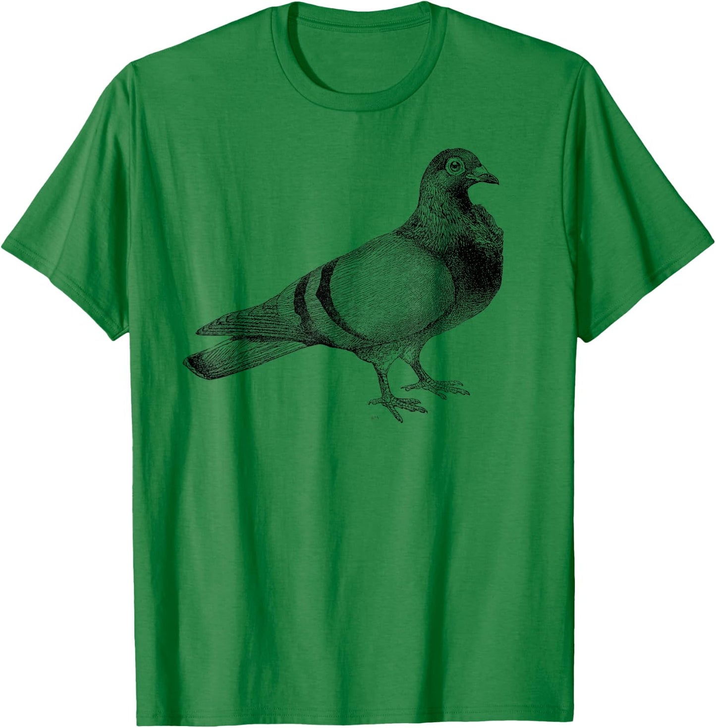 Big Texas Vintage Pigeon Illustration T-Shirt - T-Shirt | Irish Green