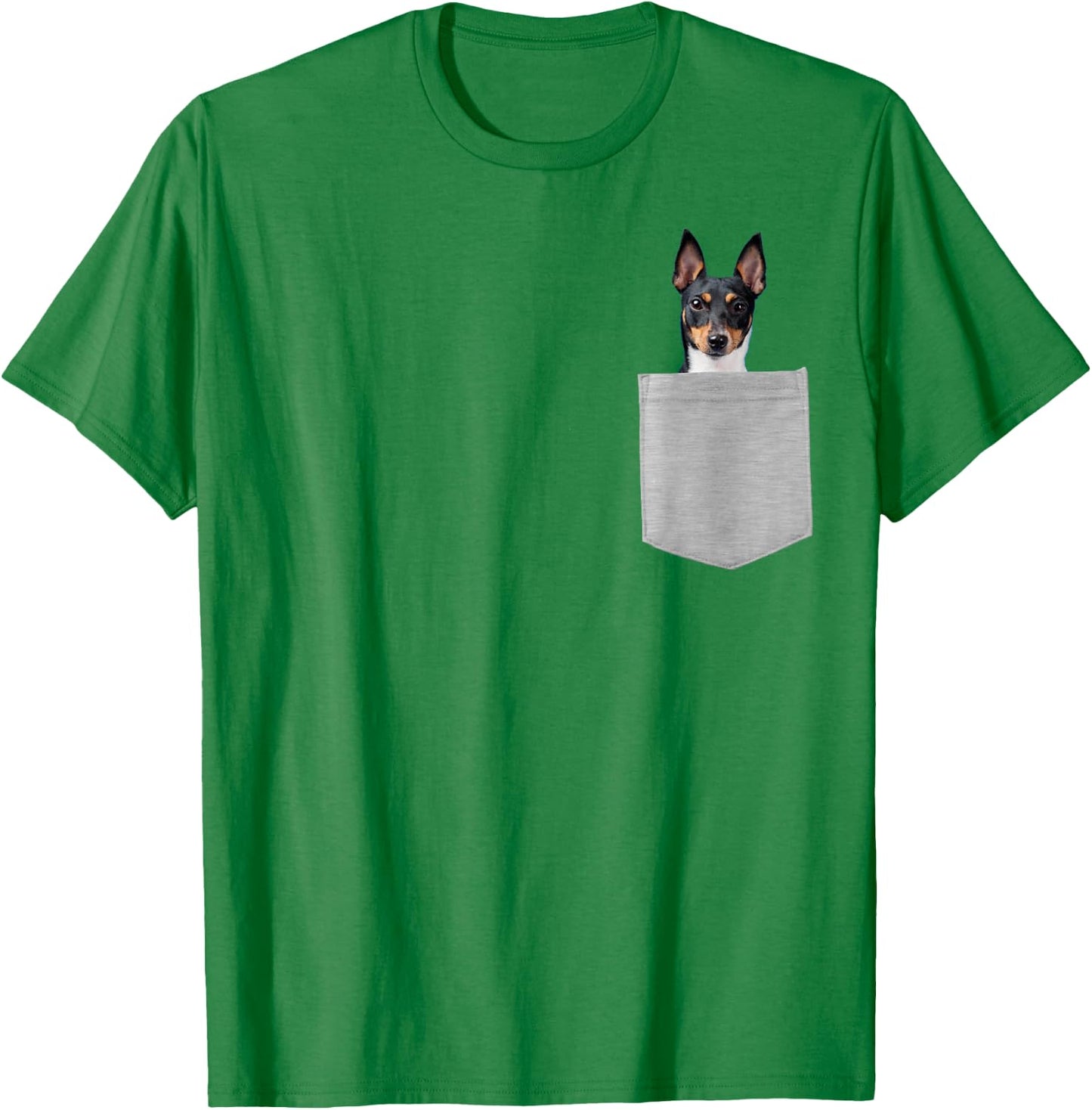 Dog in Your Pocket Toy Fox Terrier T-Shirt - T-Shirt | Irish Green