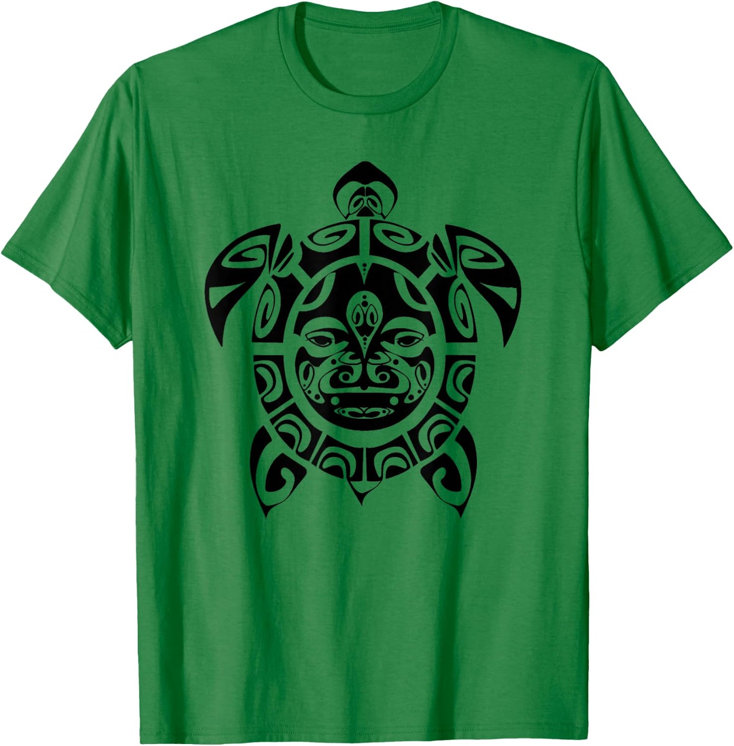 Psychedelic Sea Turtle, Retro Black And White Trippy T-Shirt - T-Shirt | Irish Green