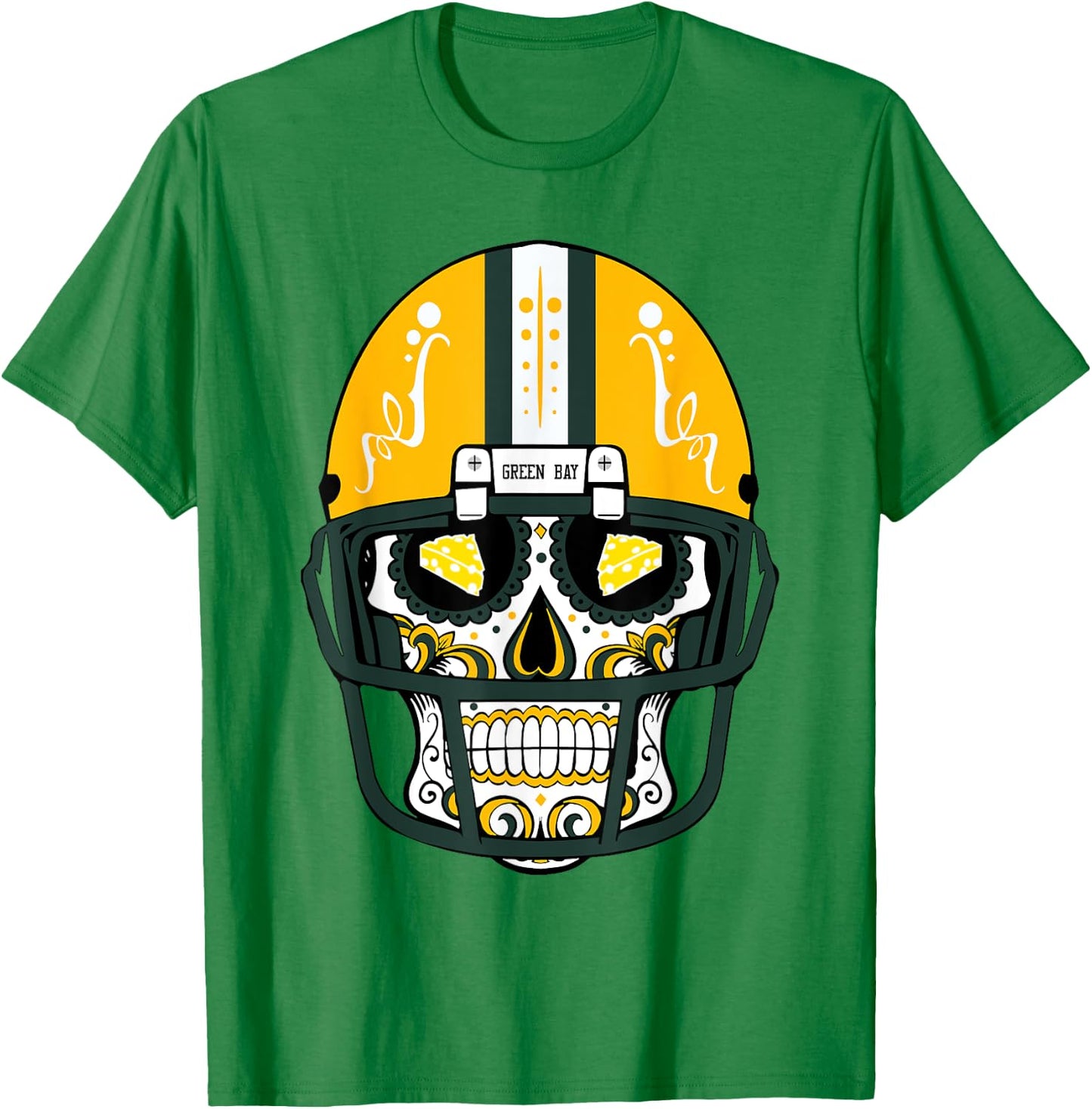 Dia de Muertos Day Of Dead Sugar Skull Halloween T Shirt T-Shirt - T-Shirt | Irish Green