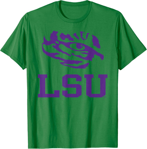Elite Authentics LSU Tigers -Adults , Grey, Small, Short Sleeve, Classic Fit, , Modern, Game, All Seasons