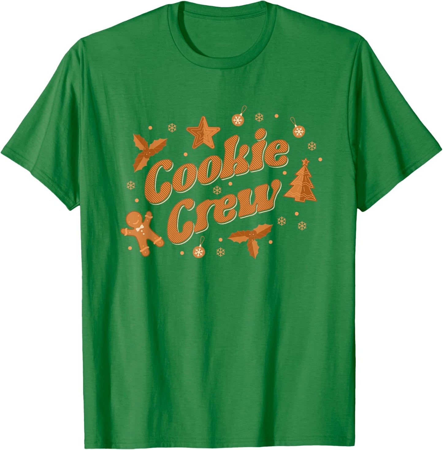 Cookie Crew Gingerbread Baker Team Christmas Cookie Baking T-Shirt - T-Shirt | Irish Green
