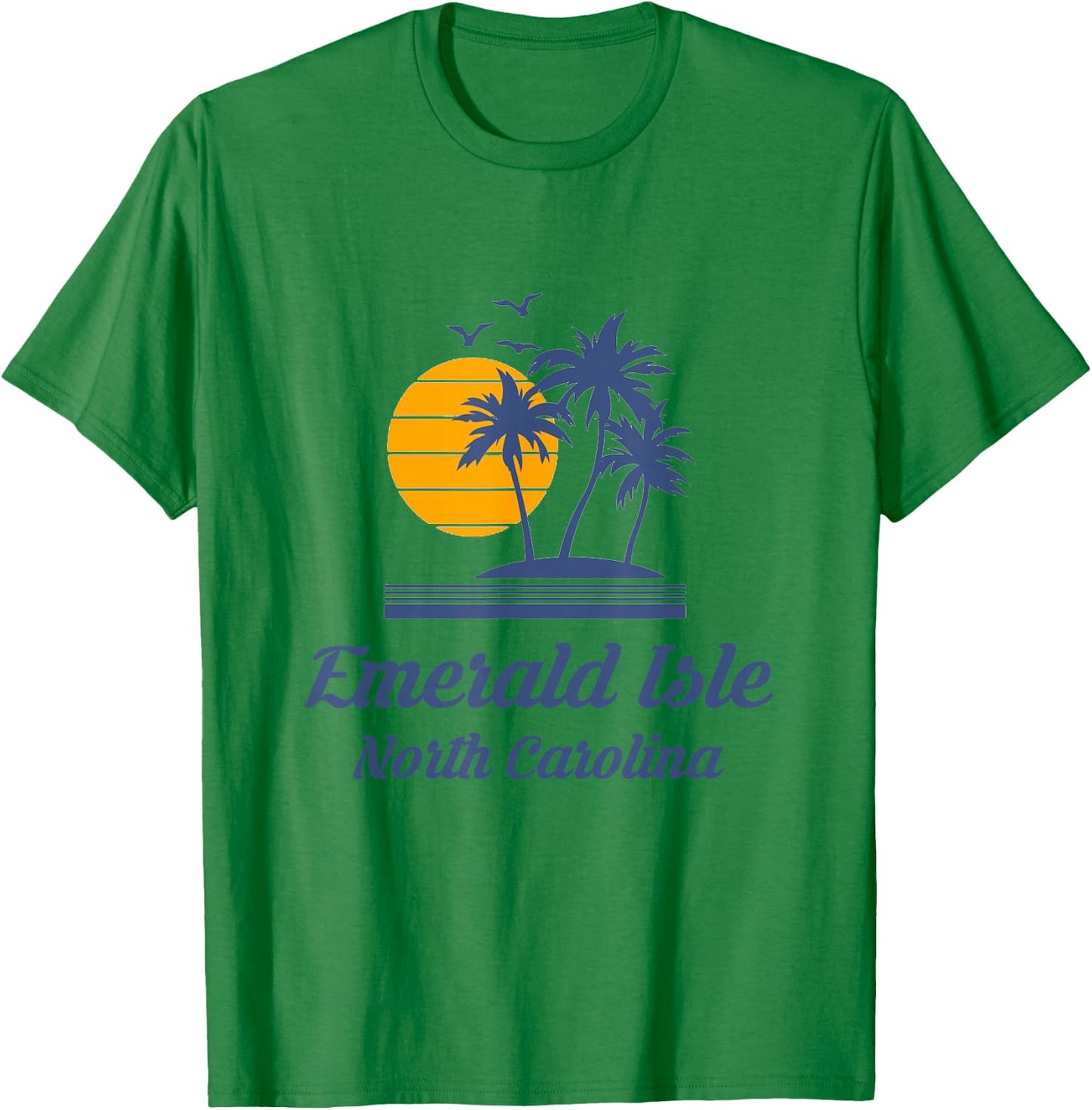 Emerald Isle Island North Carolina NC Beach Tourist Souvenir T-Shirt - T-Shirt | Irish Green
