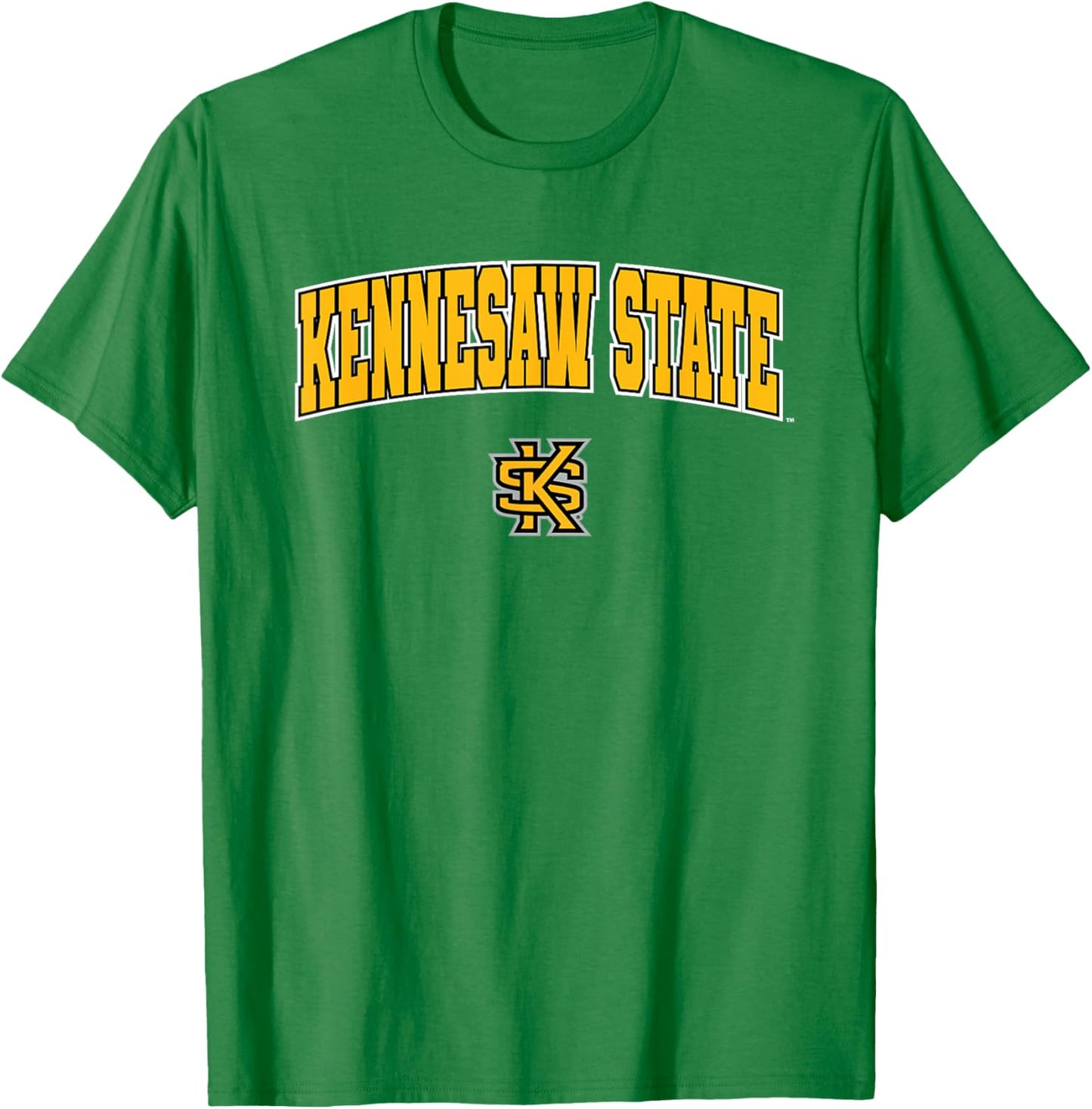 Kennesaw State University Owls Arch Logo T-Shirt - T-Shirt | Irish Green