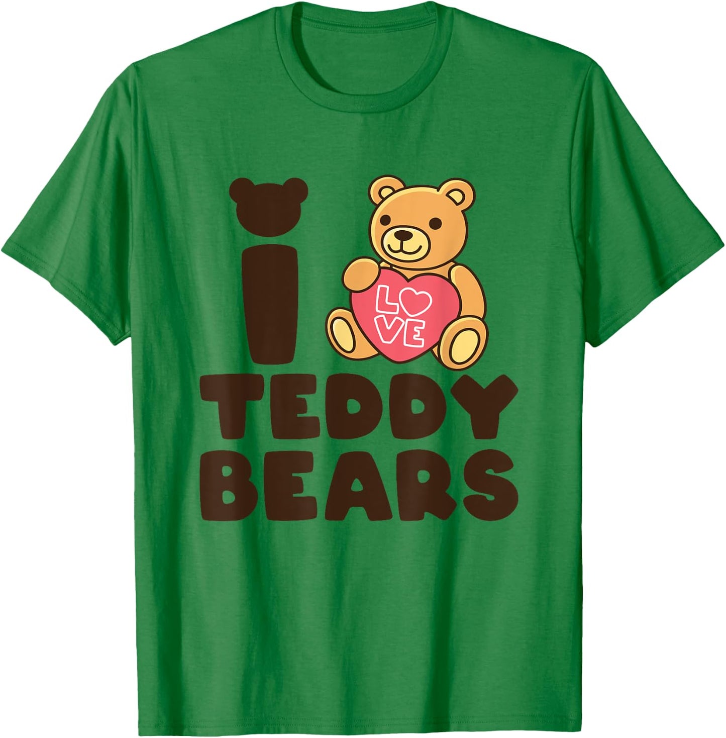 I Love Teddy Bears - Teddy Bear Picnic T-Shirt - T-Shirt | Irish Green