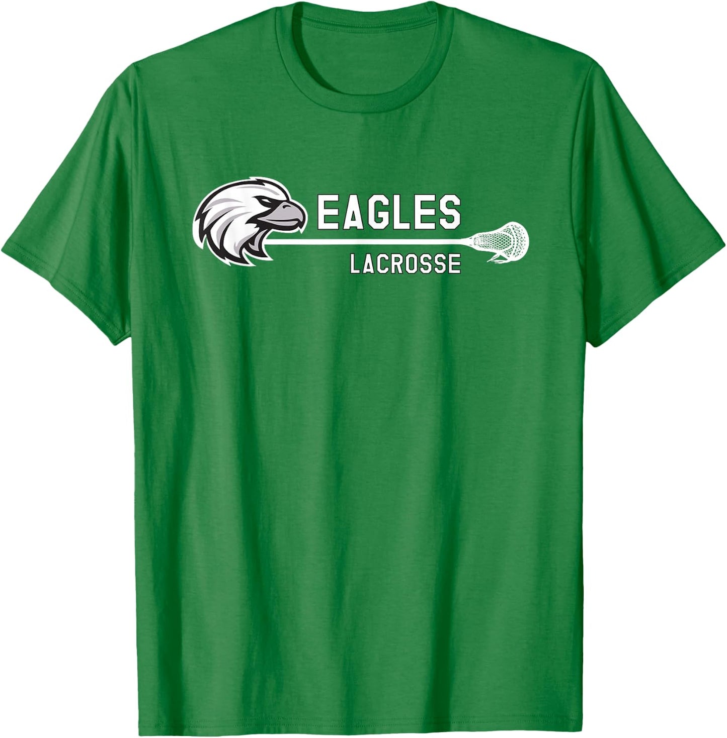 Franklin County Lacrosse Club Horizontal Eagle T-Shirt - T-Shirt | Irish Green