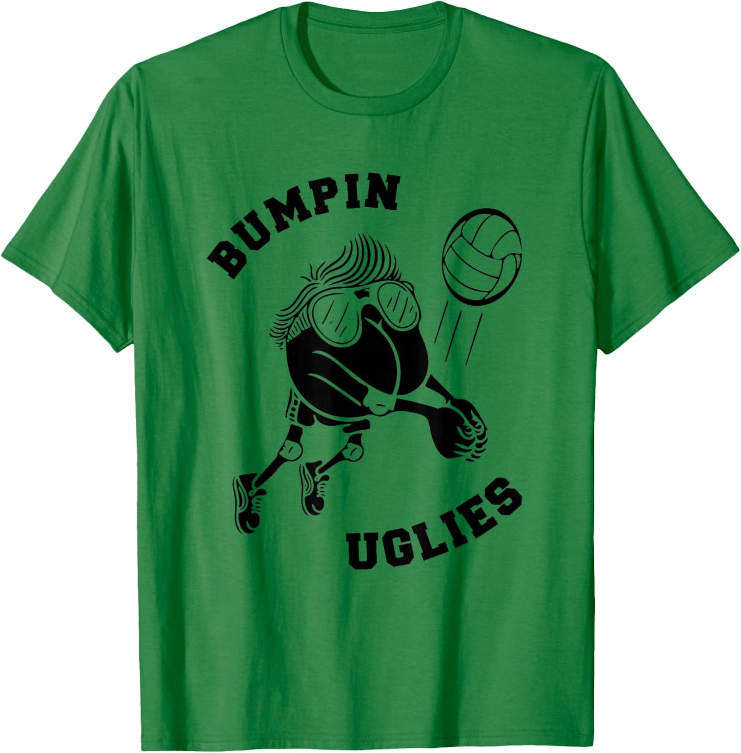 Bumpin Uglies - Funny Team Sand Volleyball Bumping T-Shirt - T-Shirt | Irish Green