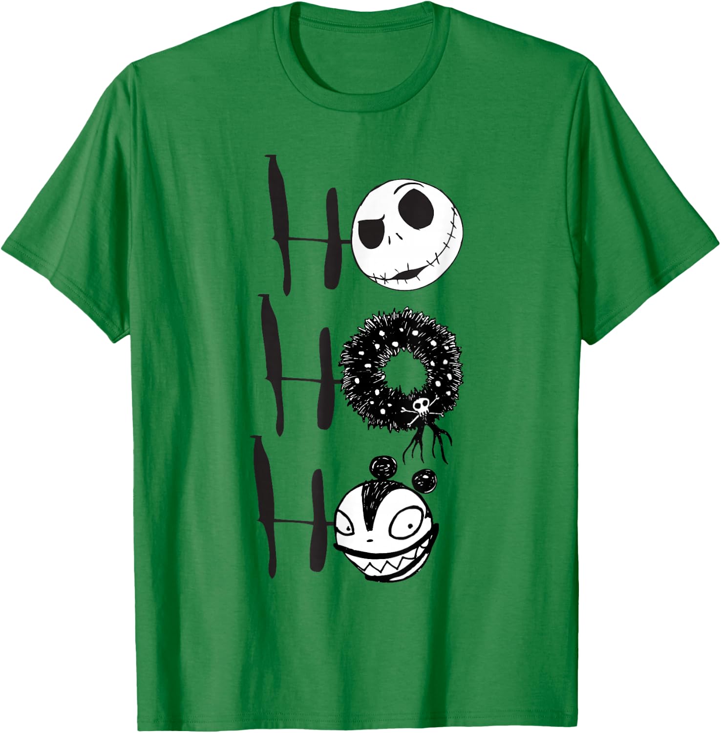 Disney Nightmare Before Christmas Jack Scary Teddy T-Shirt - T-Shirt | Irish Green