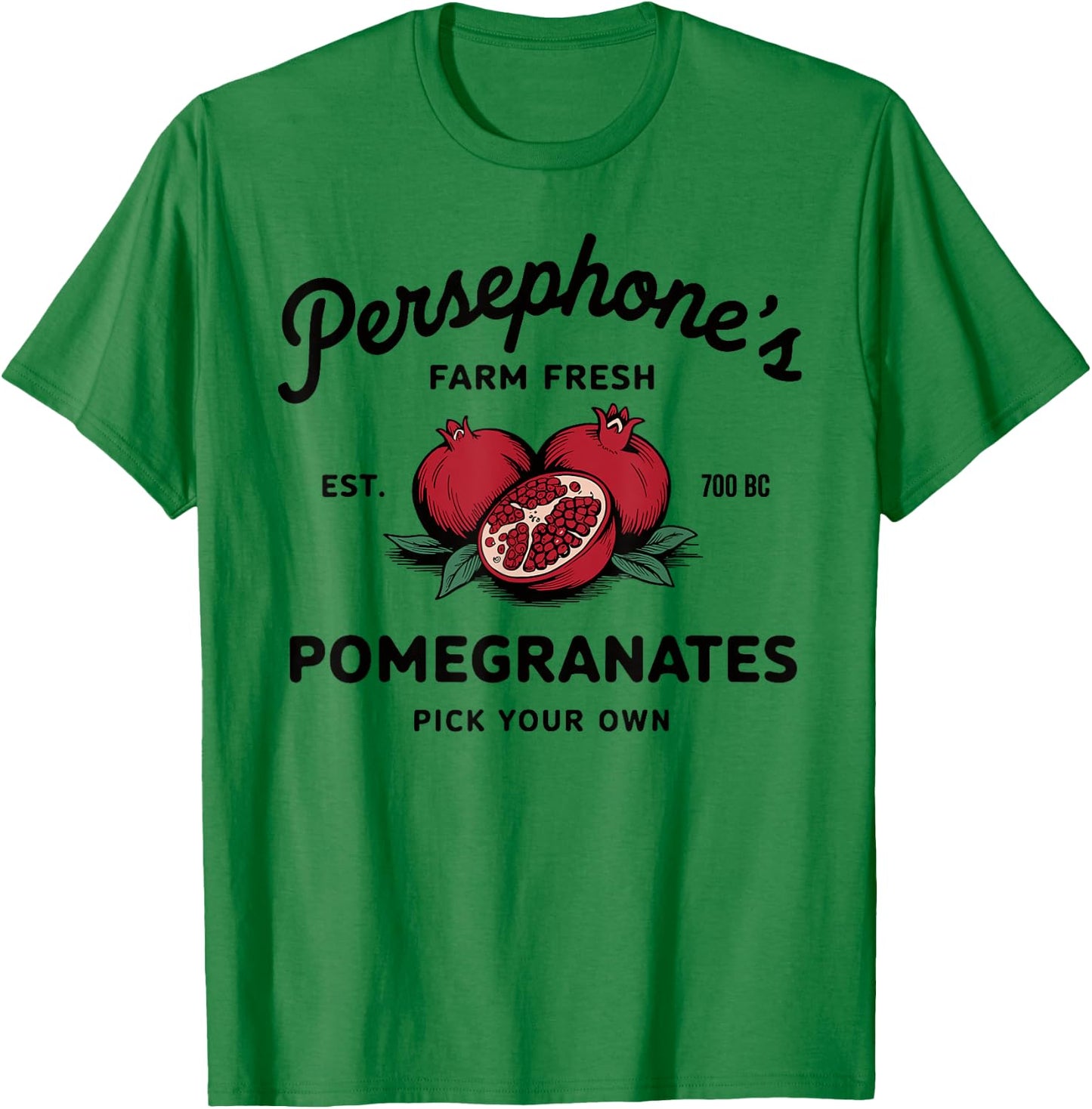 Persephone's Pomegranates Greek Mythology T-Shirt - T-Shirt | Irish Green