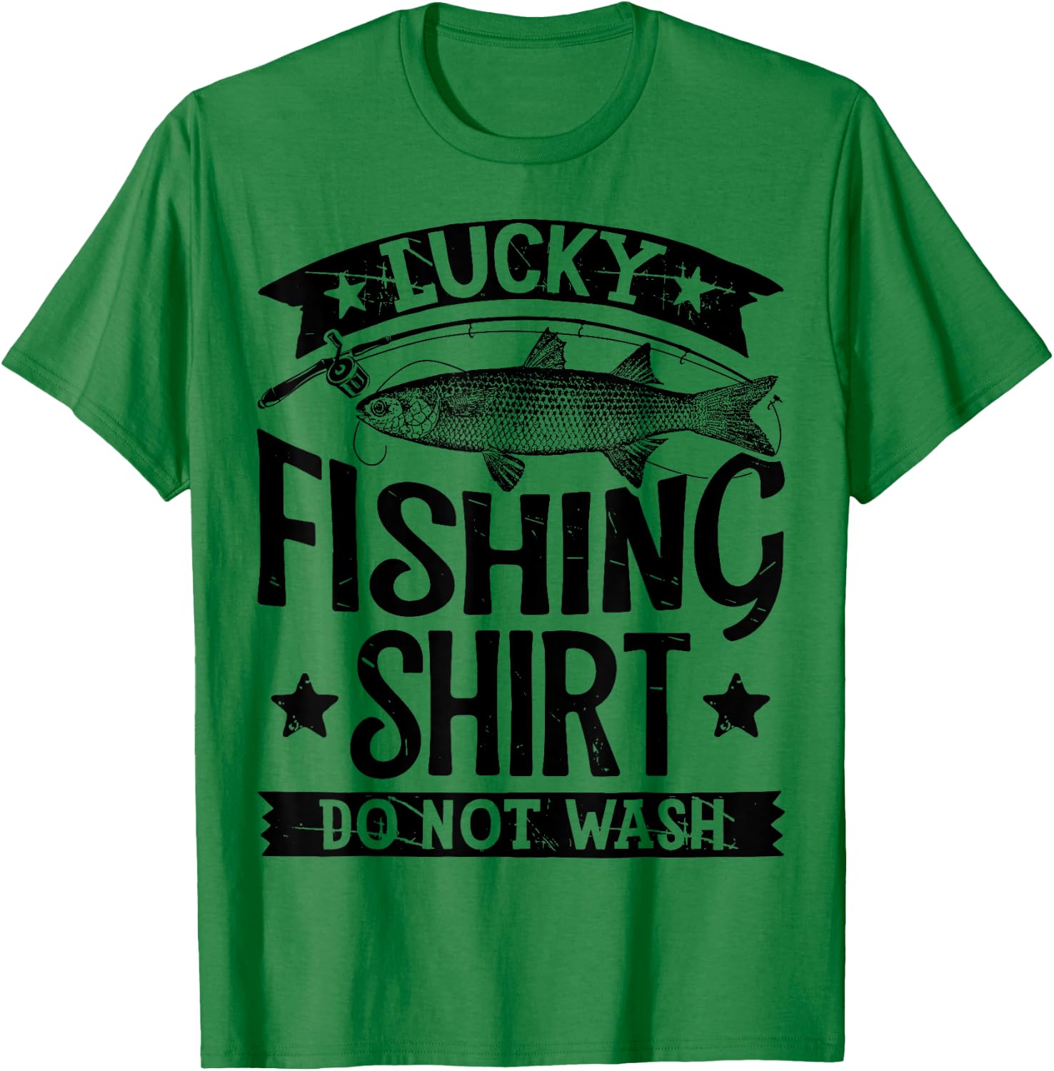 Lucky Fishing T Shirt Do Not Wash Men Women Kids Fishing T-Shirt - T-Shirt | Irish Green