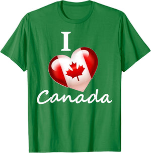 I Love Canada T-Shirt - T-Shirt | Irish Green