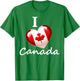I Love Canada T-Shirt - T-Shirt | Irish Green