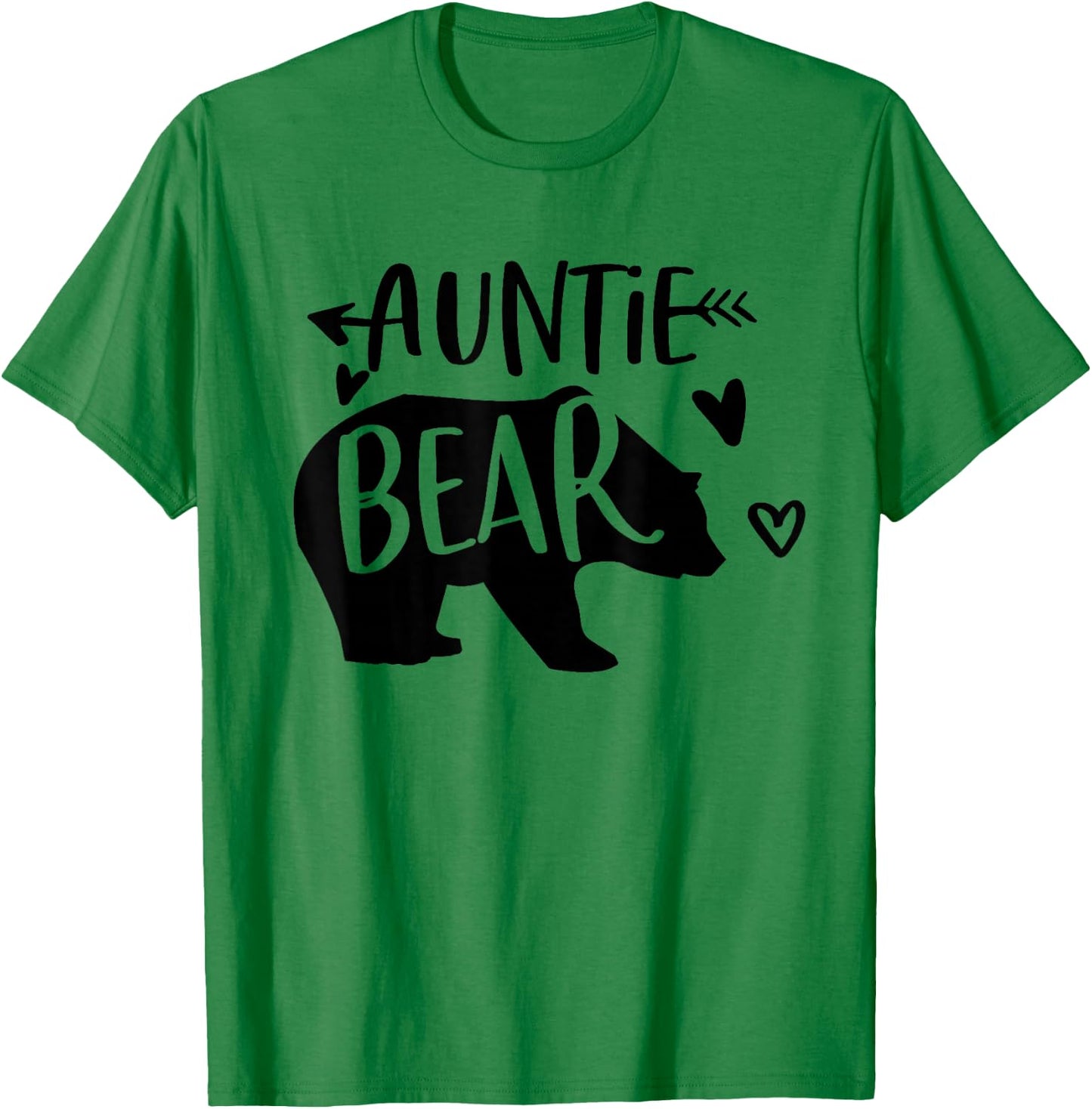Auntie Bear Cute Family Aunt Shirt Bear Gift T-Shirt - T-Shirt | Irish Green