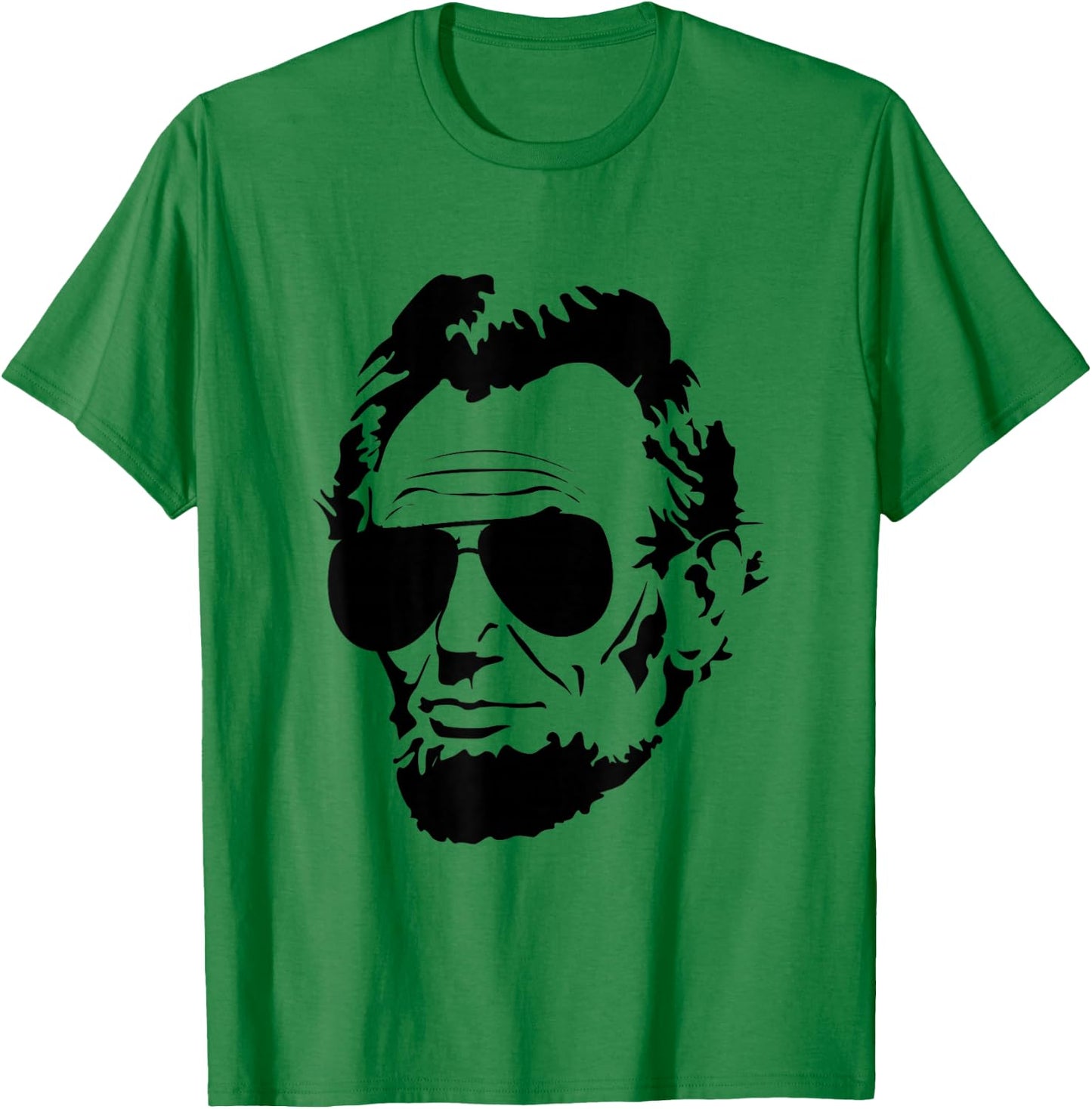 Abe Lincoln Funny Abraham Lincoln Portrait with Sunglasses Small T-Shirt - T-Shirt | Irish Green