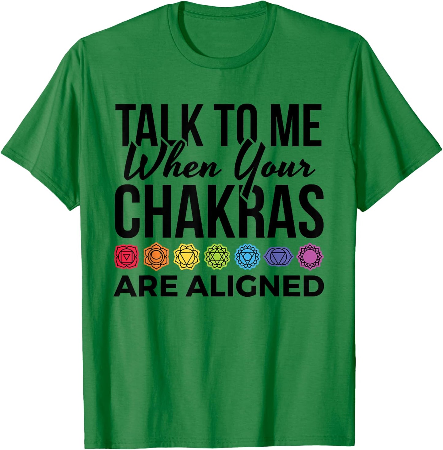Chakra 7 Chakras Symbol Meditation Yoga T-Shirt - T-Shirt | Irish Green